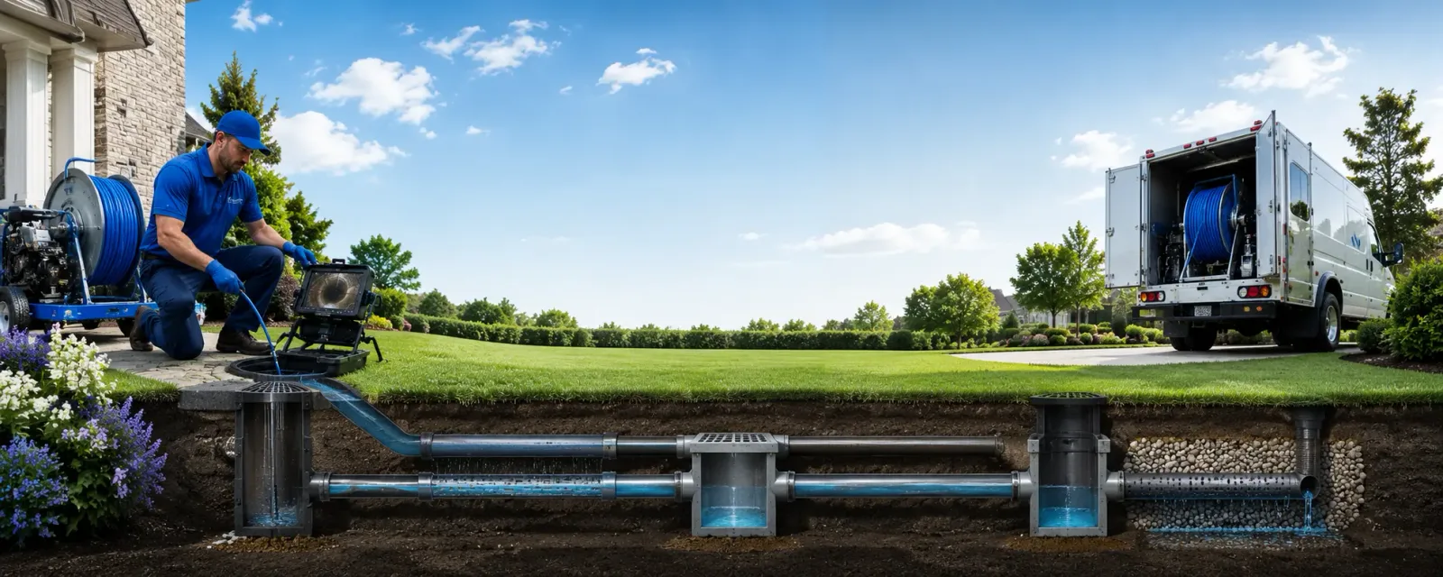 Outdoor drain cleaning information for East Freedom, PA